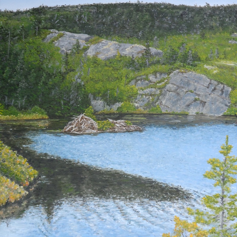 "Beaver Lodge"
16 in. by 20 in.
Oil on canvas
CAD$500