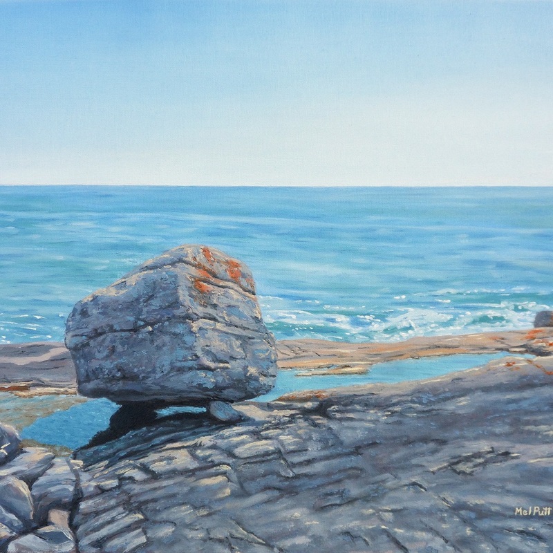 "Boulder and Tide Pool"
16 in. by 20 in.
Oil on canvas
CAD$500